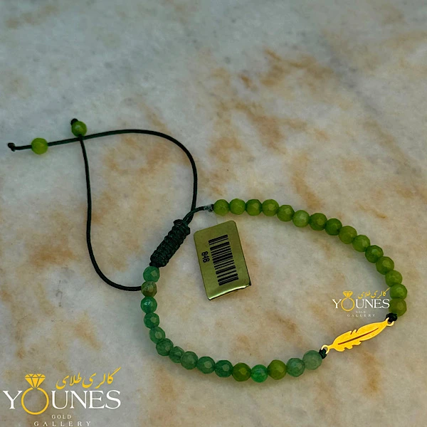 دستبند برگ طلا لیزری